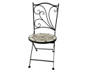 AKS Milazzo Bistrostuhl Eisen (Streckmetall) Mosaik 39x48x91 cm