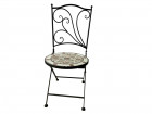 AKS Milazzo Bistrostuhl Eisen (Streckmetall) Mosaik 39x48x91 cm