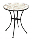 AKS Milazzo Bistrotisch Eisen (Streckmetall) Mosaik Tischplatte 60x70 cm