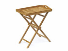 AKS Butler Tablett Teakholz natur 40x63x78 cm
