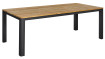 AKS Gibson Diningtisch recyceltes Teakholz Aluminium anthrazit 180x90x76 cm
