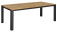 AKS Gibson Diningtisch recyceltes Teakholz Aluminium anthrazit 180x90x76 cm