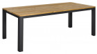 AKS Gibson Diningtisch recyceltes Teakholz Aluminium anthrazit 200x100x76cm