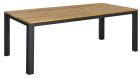 AKS Gibson Diningtisch recyceltes Teakholz Aluminium anthrazit 240x100x76cm