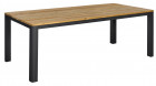 AKS Gibson Diningtisch recyceltes Teakholz Aluminium anthrazit 240x100x76cm