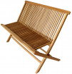 AKS Rover Klappbank Teakholz natur 120x58x93 cm