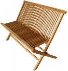 AKS Rover Klappbank Teakholz natur 120x58x93 cm