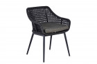 AKS Isola Diningsessel Aluminium charcoal Rope anthrazit 61x60x80 cm