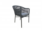 AKS Bellevue Diningsessel Aluminium Rope grau 55x62x76 cm