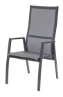 AKS Maine Diningsessel Move Positionsstuhl Aluminium anthrazit Textilen grau 56x69x110 cm
