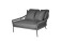 AKS Flores Daybed Rope 136x127x79 cm charcoal inkl Kissen