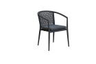 AKS Clayton Diningsessel Aluminium grau, Rope grau 57x60x78 cm