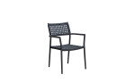AKS Channing Diningsessel Aluminium grau, Rope grau 56x58x86 cm