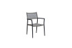 AKS Channing Diningsessel Aluminium grau, Rope beige 56x58x86 cm