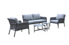 AKS Eastlake Loungegruppe Aluminium Rope grau 5-teilig