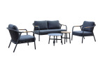 AKS Linndale Loungegruppe Aluminium Rope 5-teilig anthrazit