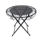 AKS Barone Bistrotisch Eisen (Streckmetall) Mosaik Tischplatte 70x34 cm