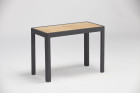 AKS Pearl Loungetisch Aluminium Teakholz charcoal 75x37,5x53 cm