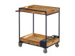 AKS Teewagen Teak natur 70,5x43,5x76 cm, mit Rollen