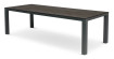 AKS Anson Diningtisch Aluminium charcoal Trespa Tischplatte Forest Grey 240x100x74 cm