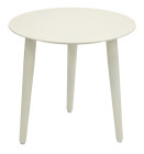 AKS Arco Beistelltisch Aluminium creme 50x45 cm