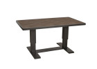 AKS Cort Lifttisch 140x80x41,5/70 cm Alu grau Glasplatte Keramikoptik