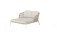 AKS Brezone Daybed 163,5x148x82,5 cm Aluminium ivory white Twisted Wicker natur Kissen coconut