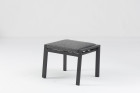 AKS Lusia Hocker 61x46,5x45,5 cm Aluminium charcoal Kissen dunkelgrau