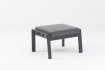 AKS Lusia Loungehocker 72x55x41 cm Aluminium charcoal Kissen dunkelgrau