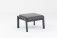 AKS Lusia Loungehocker 72x55x41 cm Aluminium charcoal Kissen dunkelgrau