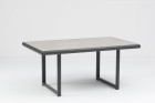 AKS Lusia Loungetisch 144x88,5x65 cm Aluminium charcoal Keramiktischplatte