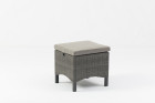 AKS Burano Dininghocker 47x52x43 cm Aluminium charcoal Geflecht grau