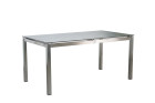 AKS Clark Diningtisch 160x90x74 cm Edelstahl anthrazit HPL-Tischplatte