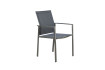 AKS Clark Diningsessel 55,5x62,5x90 cm Edelstahl anthrazit Textilen anthrazit HPL Armlehen