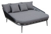 AKS Valence Daybed 161x173x72 cm Rope grau Kissen grau