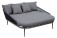 AKS Valence Daybed 161x173x72 cm Rope grau Kissen grau