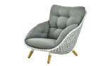 AKS Alba Loungesessel Geflecht graumix 102,5x110,x95 cm