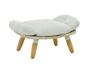 AKS Alba Loungehocker Geflecht beigemix 73,5x49x40 cm