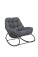 AKS Cali Relaxschaukelsessel Stahl grau Kissen grau 82,5x114,5x87,5 cm