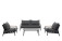 AKS Trentino Loungeset 4-teilig grau