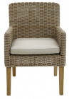 AKS Austin Diningsessel Polyrattan nature pine, Kissen natur