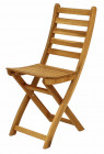 AKS Bastia Klappstuhl Akazienholz natur 50x36x86 cm