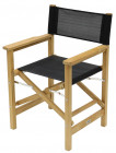 AKS Bath Klappsessel Teakholz schwarz 58x53x87 cm