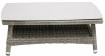 AKS Cleveland Kaffeetisch Polyrattan Aluminium grau 109x64,5x41 cm