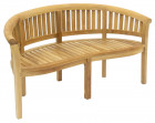AKS Dublin Sitzbank Teakholz natur 156x62x84 cm