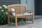 AKS Landgut Sitzbank Teakholz natur 120x57x94 cm