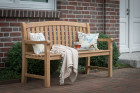 AKS Landgut Sitzbank Teakholz natur 150x57x94 cm