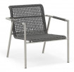 AKS Lucca Loungesessel Edelstahl dunkelgrau 76x70x75 cm