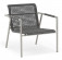 AKS Lucca Loungesessel Edelstahl dunkelgrau 76x70x75 cm