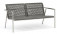 AKS Lucca Loungesofa Rope Aluminium dunkelgrau 76x75x150 cm